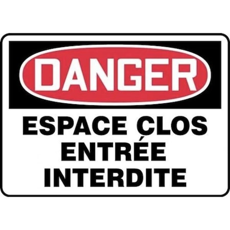 Accuform OSHA DANGER SAFETY SIGN CONFINED FRMCSP230XT FRMCSP230XT
